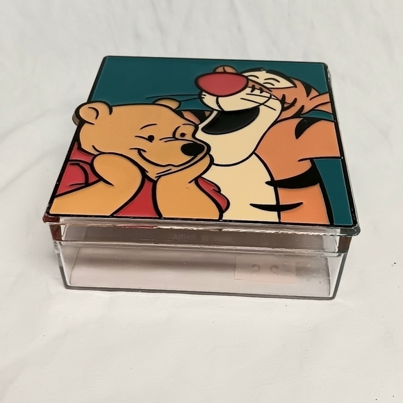 VTG Disney Winnie the Pooh Tigger Trinket Box Jewelry Holder Plastic Acrylic - Picture 8 of 9